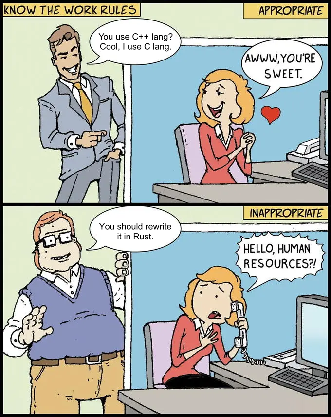Know Your Programmer | programmer-memes, program-memes, c++-memes, c-memes, rust-memes | ProgrammerHumor.io