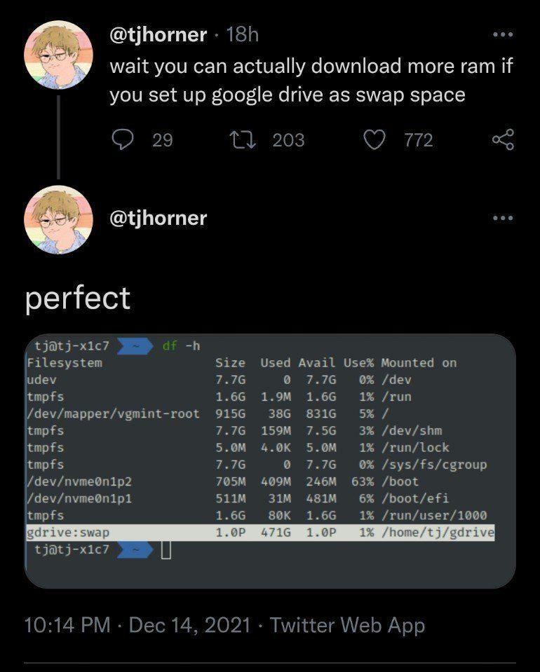 downloadMoreRam | web-memes, google-memes, loc-memes, lock-memes, twitter-memes, vm-memes, space-memes | ProgrammerHumor.io