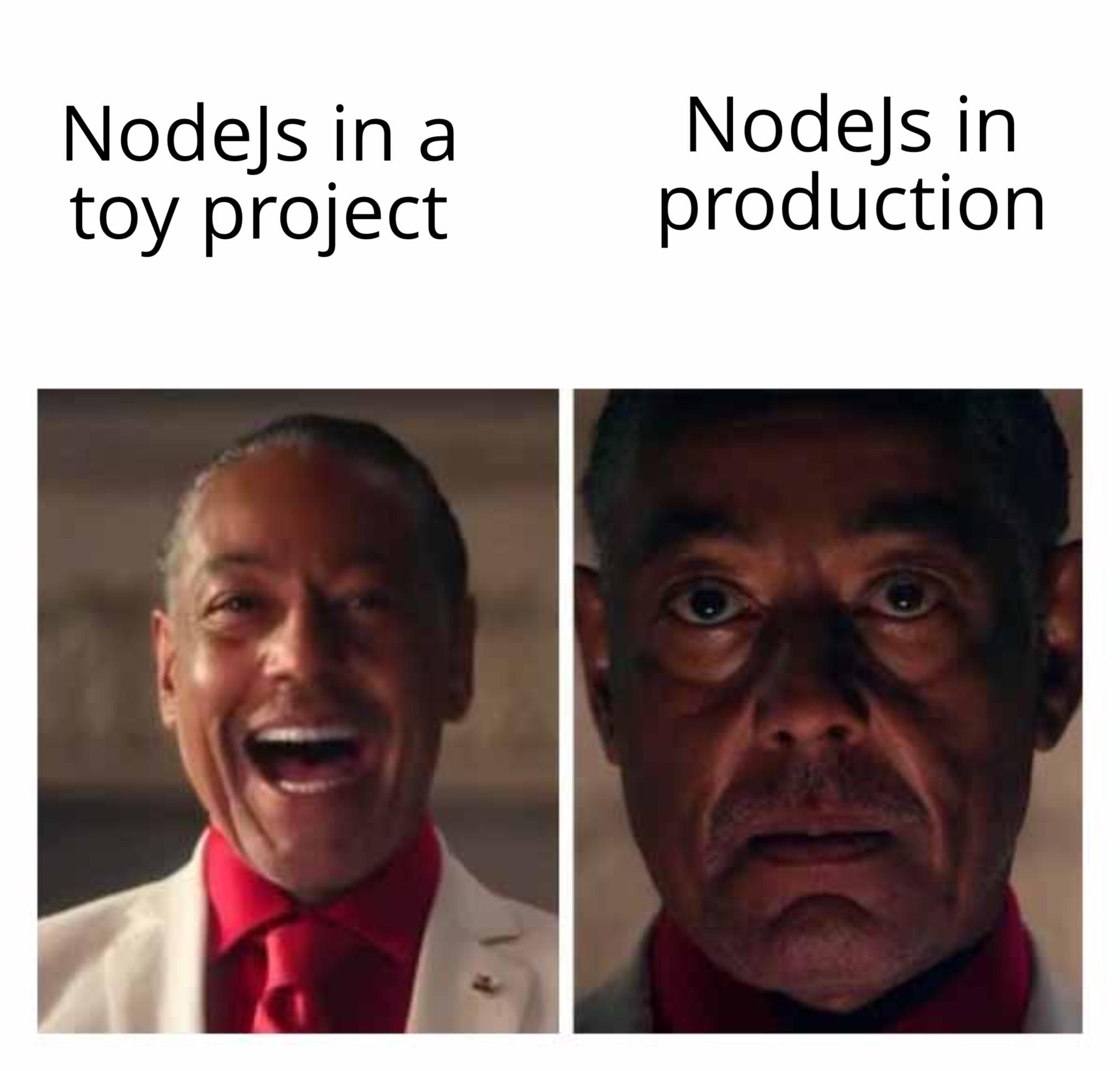 myMoodInNodeJs | node-memes, nodejs-memes, production-memes, product-memes | ProgrammerHumor.io