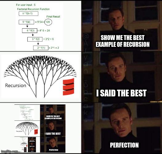 hereWeGoAgain | recursion-memes, cli-memes | ProgrammerHumor.io