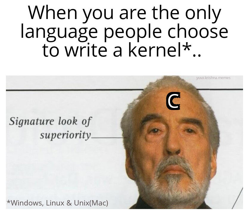 theOneAndOnly | linux-memes, ux-memes, unix-memes, windows-memes, c-memes, mac-memes, language-memes, kernel-memes | ProgrammerHumor.io