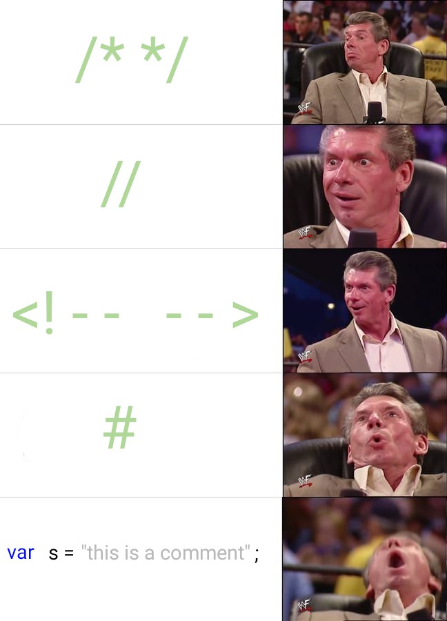 //a comments meme | comment-memes | ProgrammerHumor.io