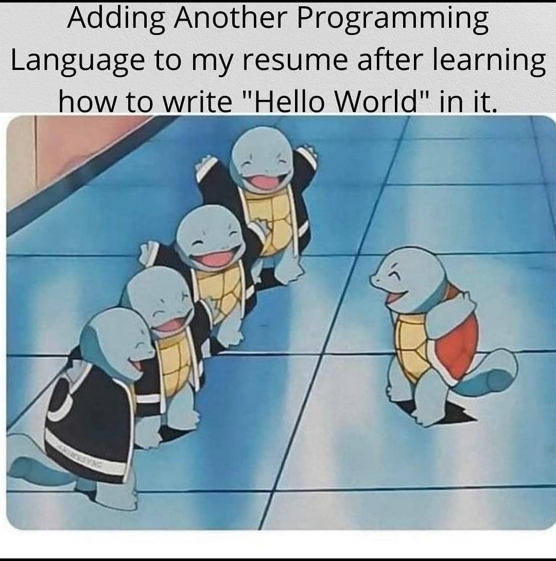 Yeah it's starting to get a bit unrealistic now | programming-memes, program-memes, list-memes, language-memes, programming language-memes | ProgrammerHumor.io