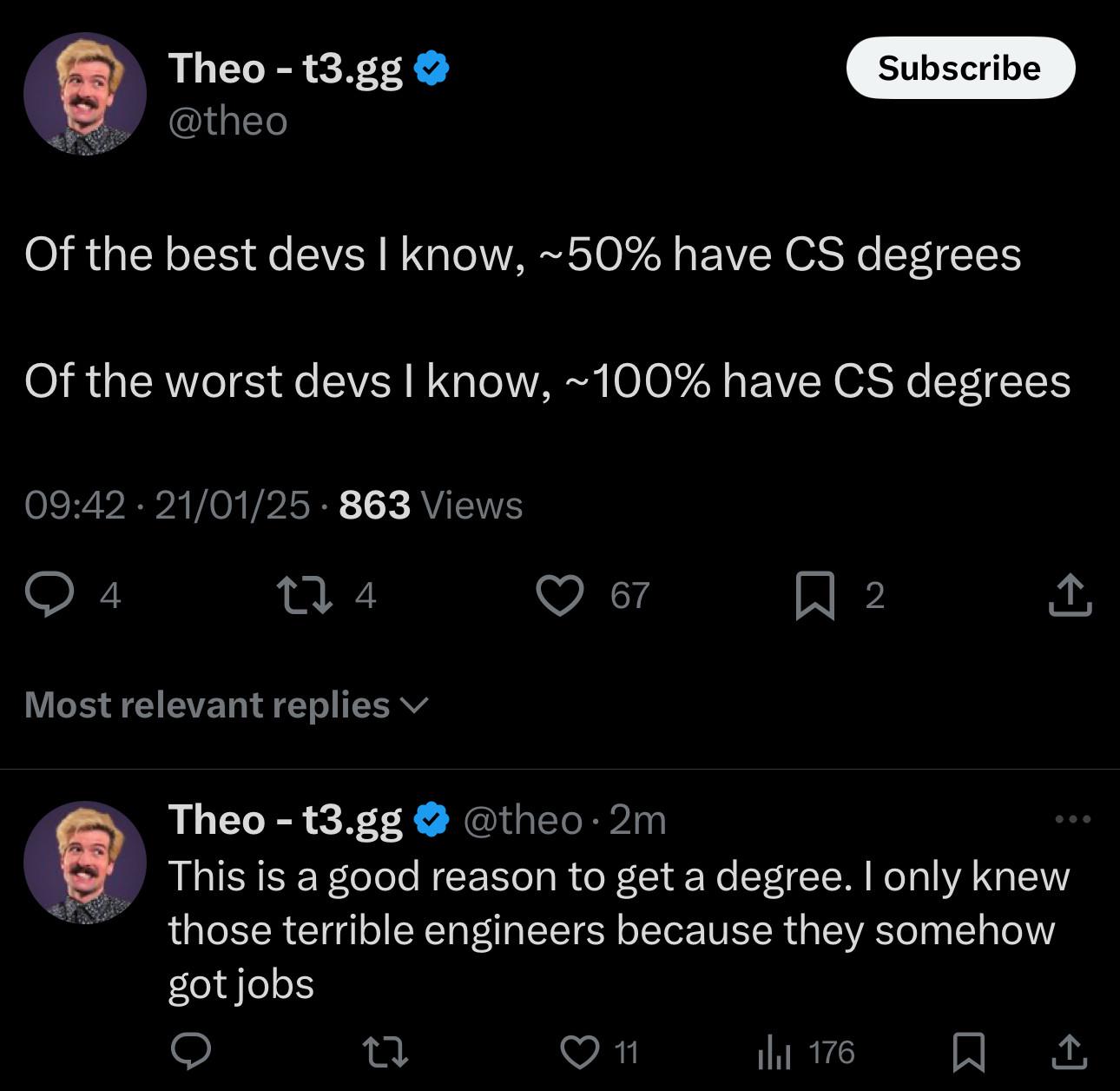 noPostOfMine | engineer-memes, devs-memes, cs-memes, cs degree-memes | ProgrammerHumor.io