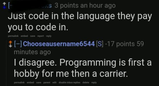 nooYouArentAllowedToEnjoyProgramming | programming-memes, code-memes, program-memes, language-memes | ProgrammerHumor.io