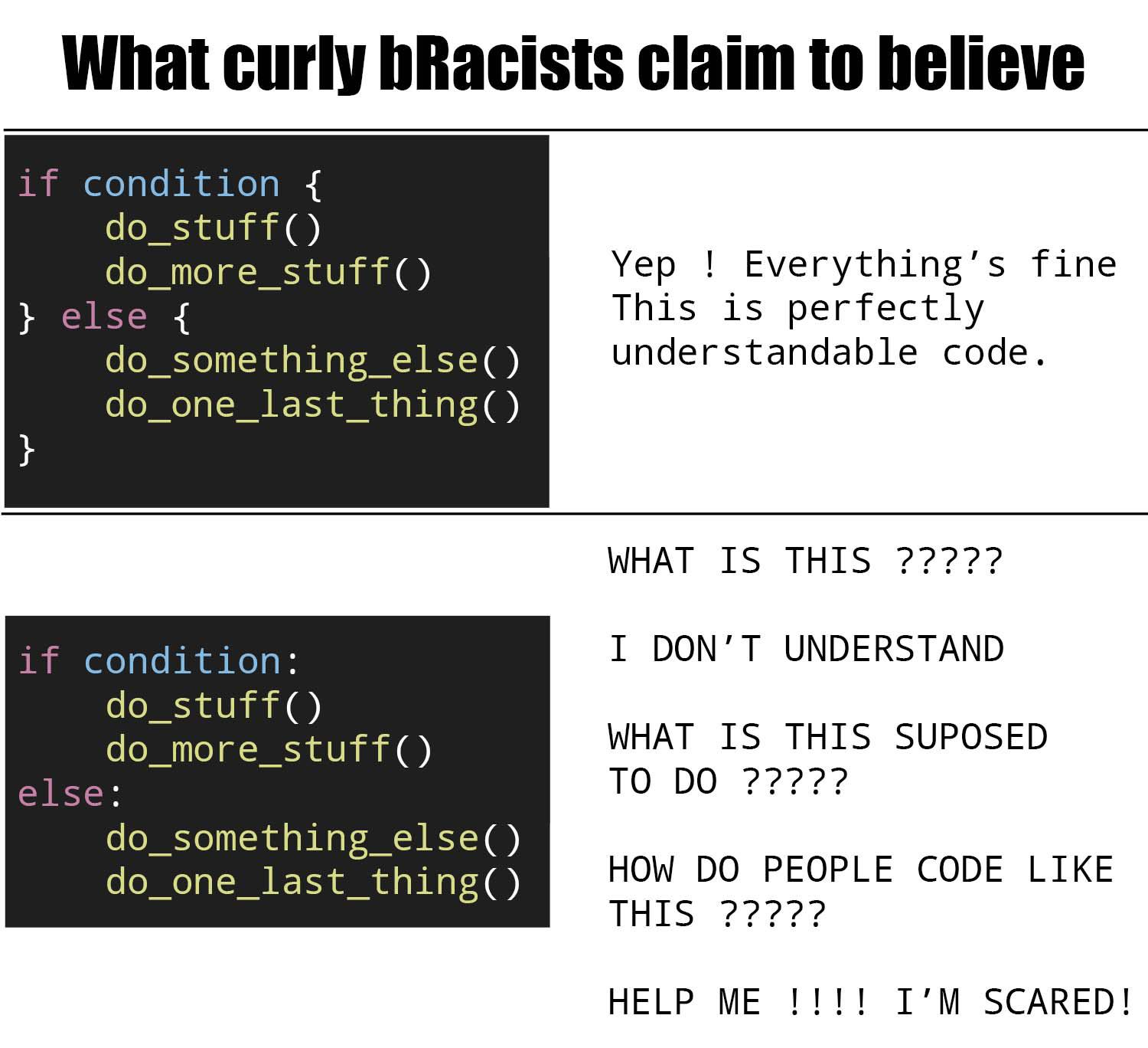 sayNoToCurlybRacism | code-memes, url-memes, curl-memes | ProgrammerHumor.io