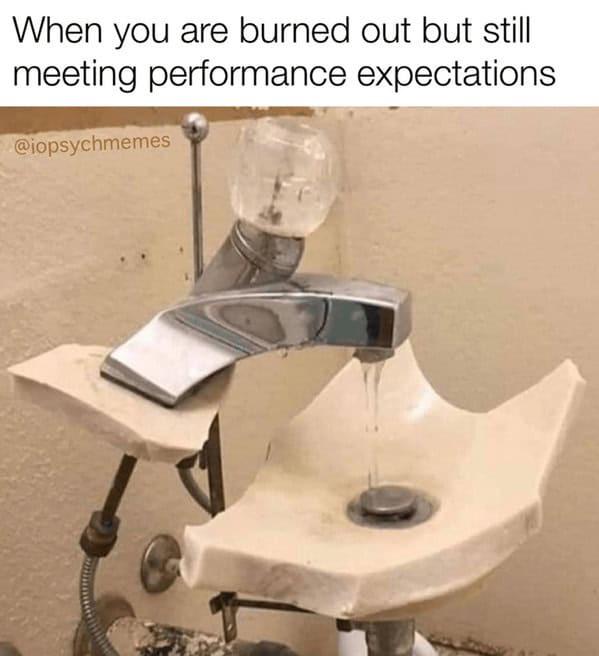 burntButMeetingExpectations | performance-memes | ProgrammerHumor.io