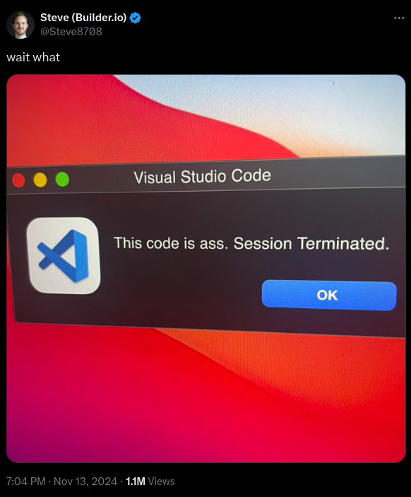 whatDidIDoWrong | code-memes, visual studio-memes, session-memes | ProgrammerHumor.io