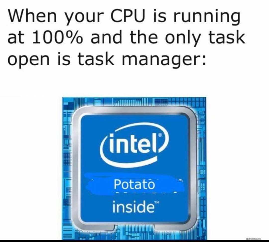 itsWorkingHardToRunTaskManager | ide-memes, manager-memes | ProgrammerHumor.io