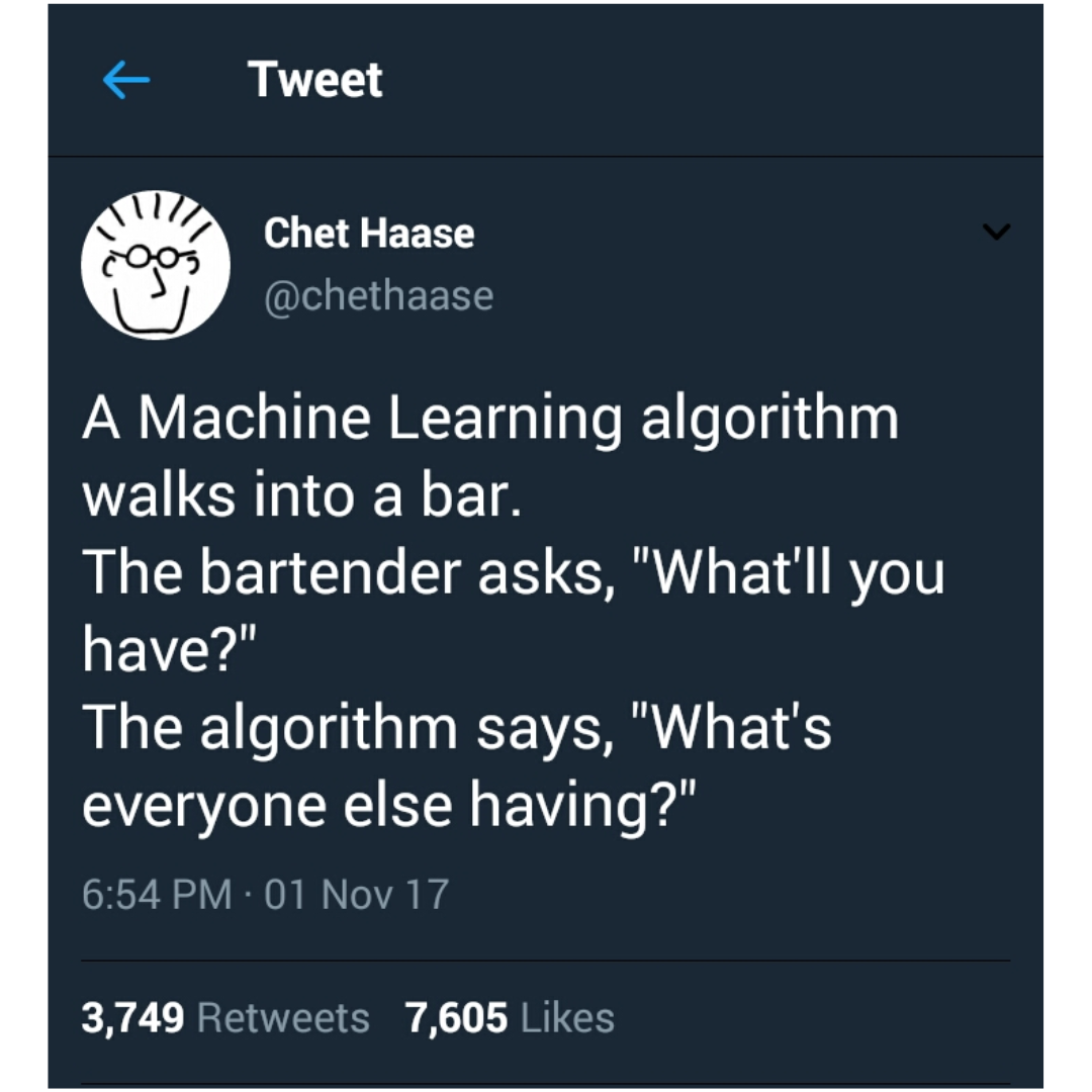Machine Learning Orders A Drink