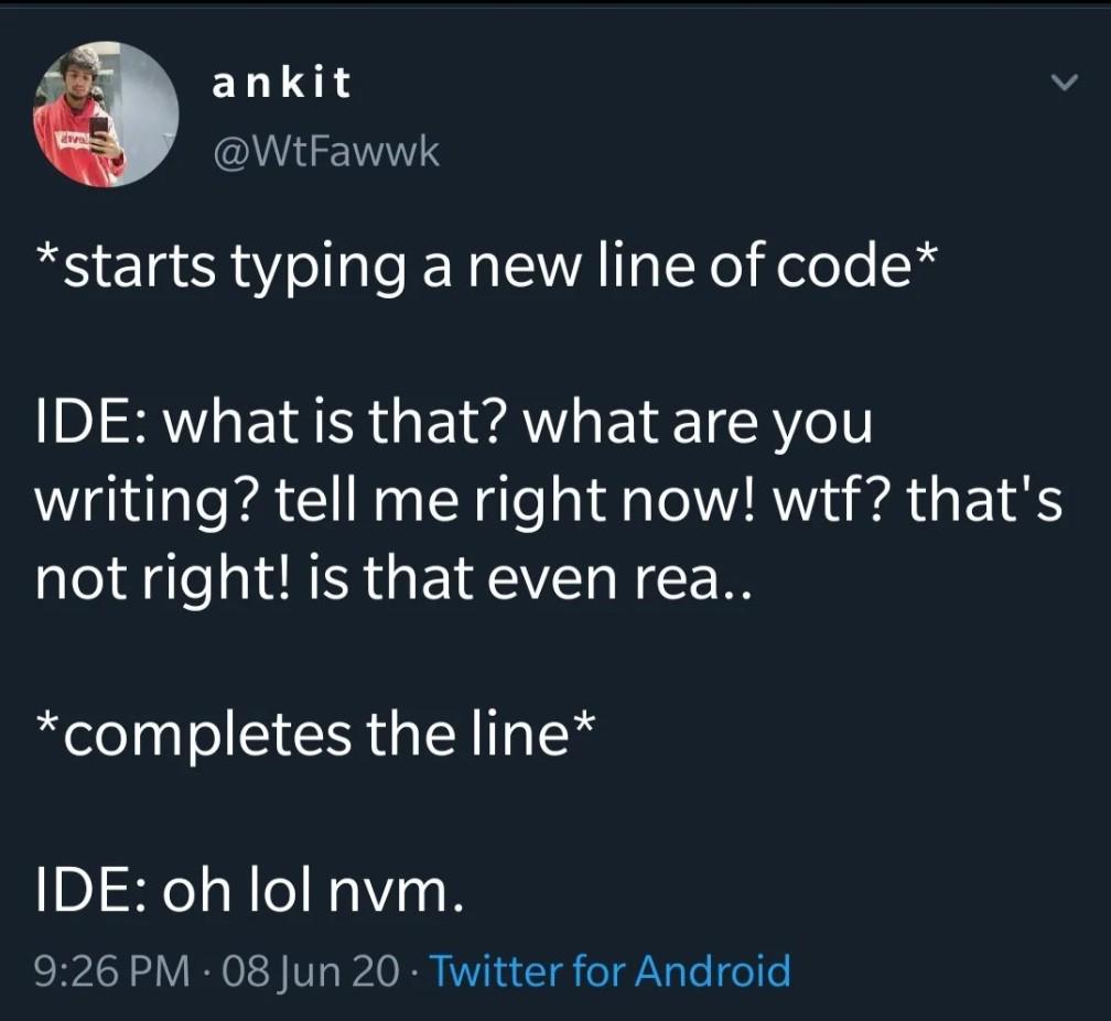 The IDE's Dramatic Mood Swings