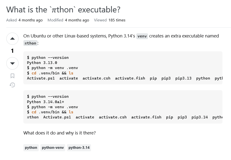 What Is The πthon Executable?