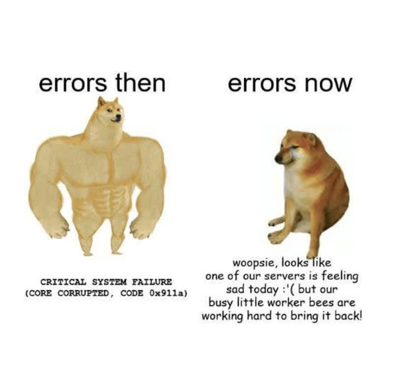 Evolution Of Error Messages