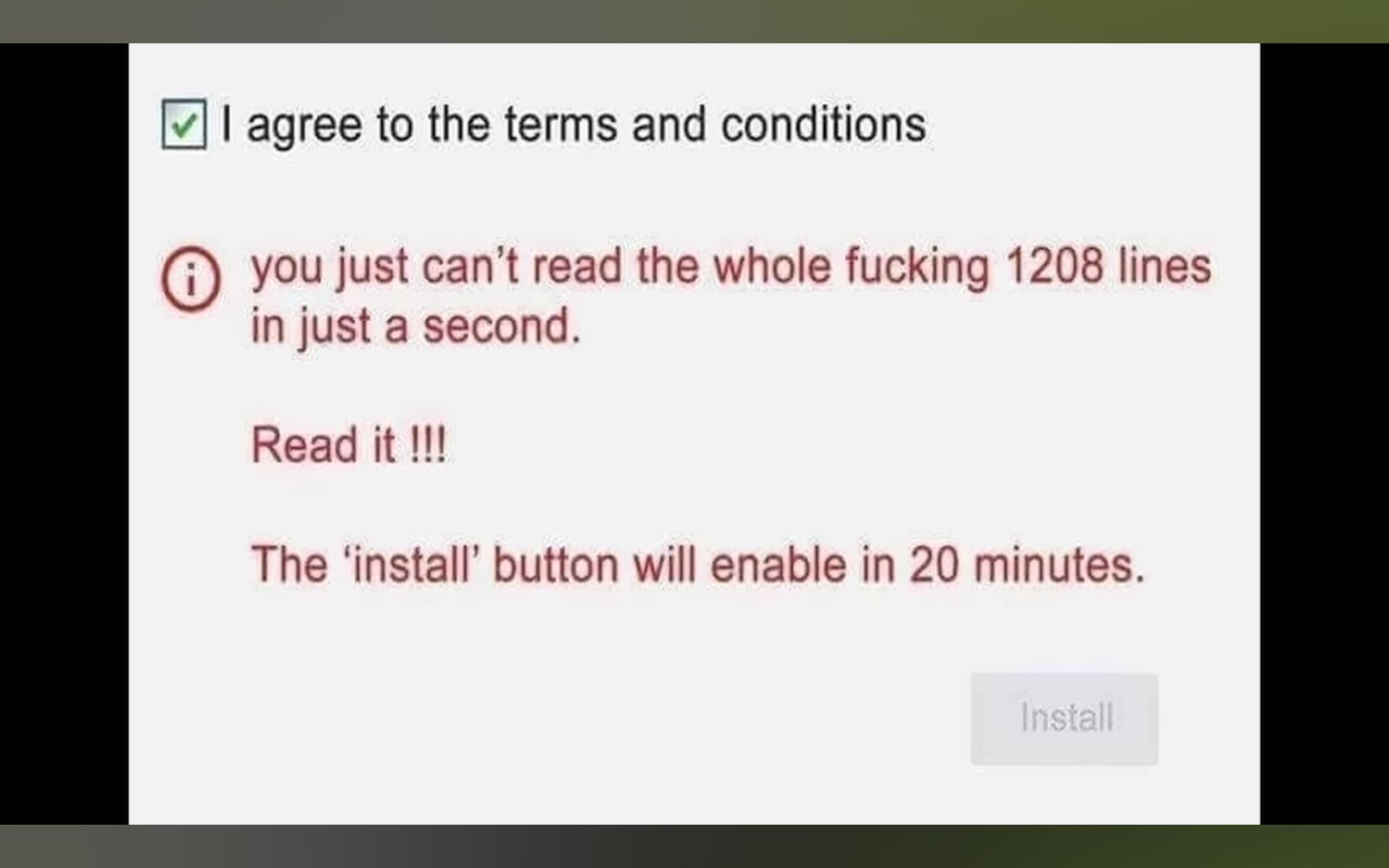 The Most Honest Terms And Conditions Ever