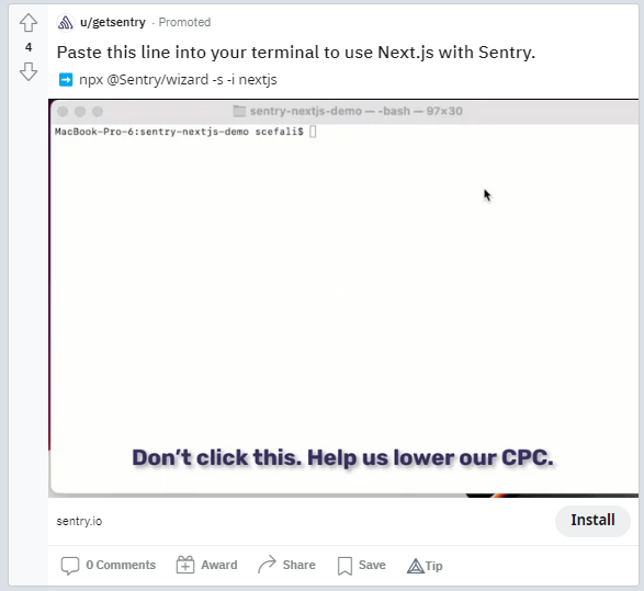 Sentry's Advertising Identity Crisis