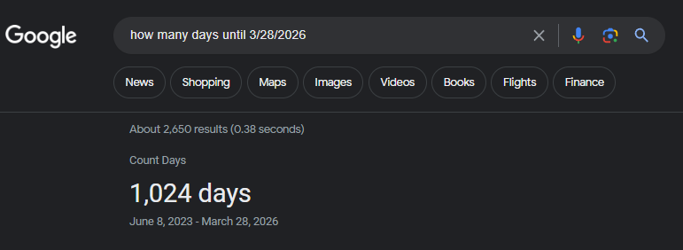 Today I Am 1 K Days From Retirement