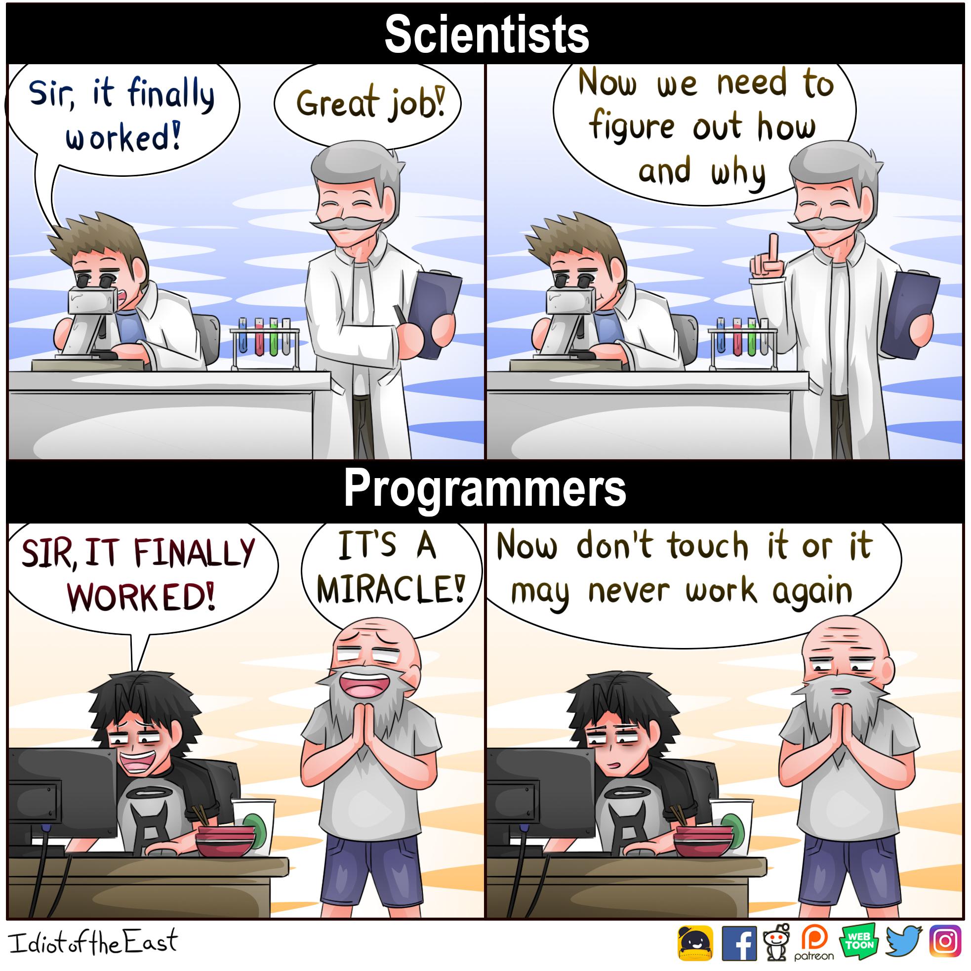 Scientists vs Programmers: The Miracle Of Working Code