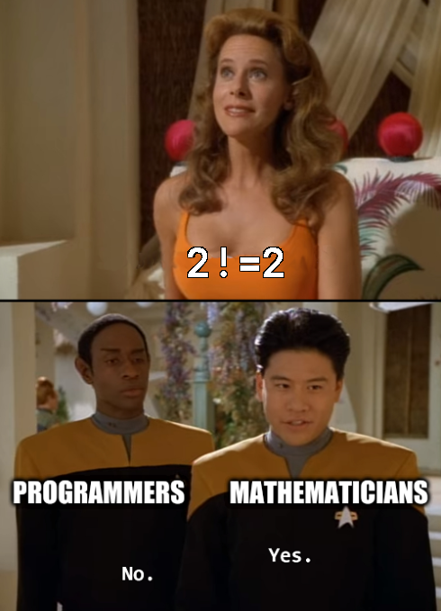 The Factorial Faceoff: Programmers vs Mathematicians