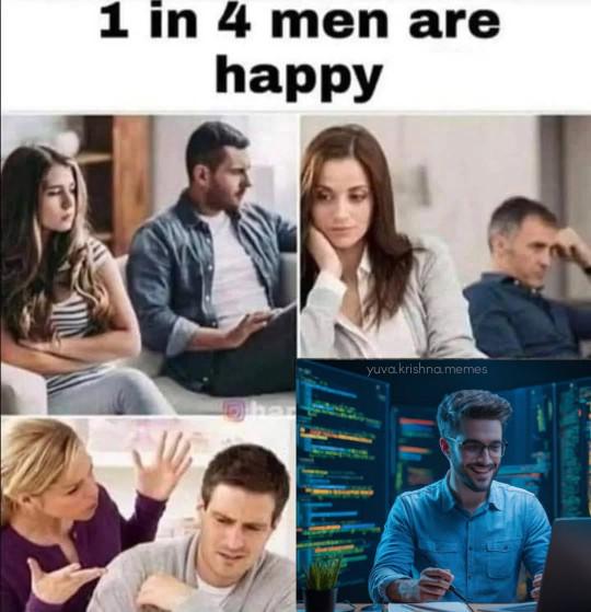 The One Happy Man In Four