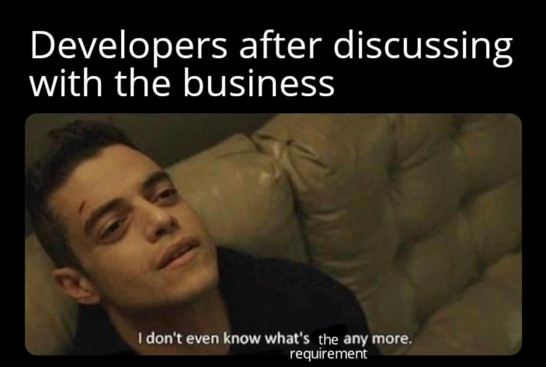 Developers After Discussing With The Business