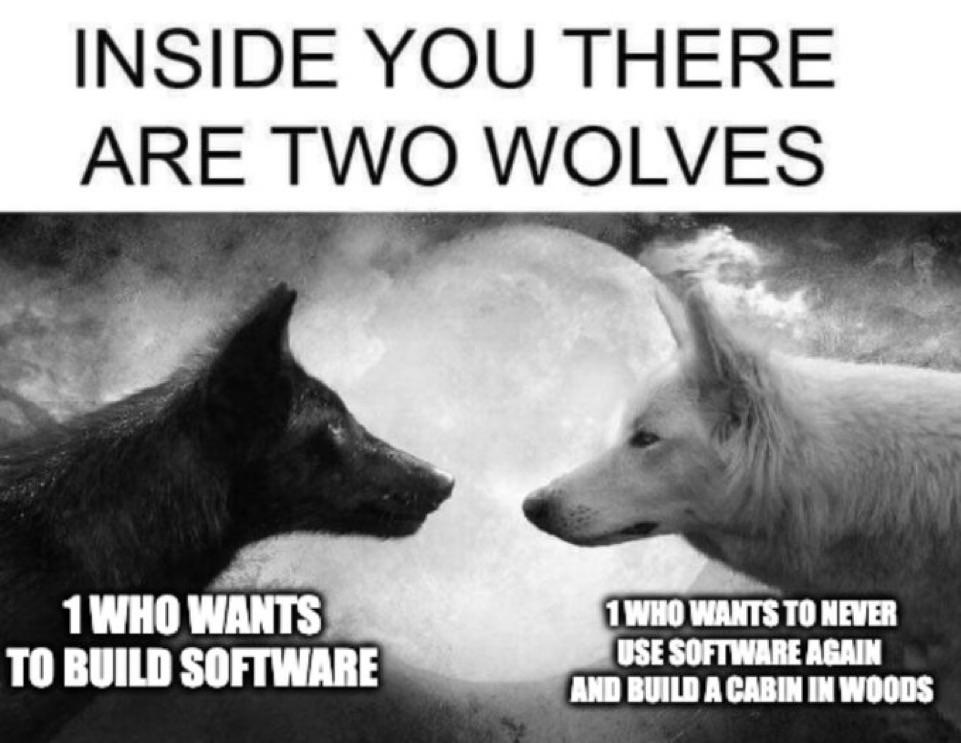 Two Wolves Inside Every Developer