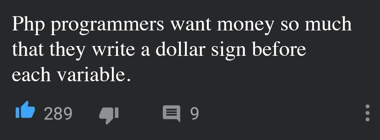 Php Programmers Want Money