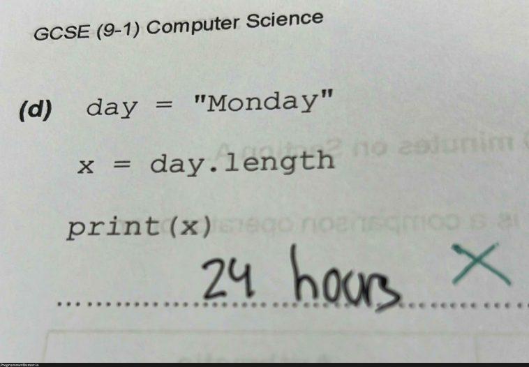 Monday.length = Eternal Suffering