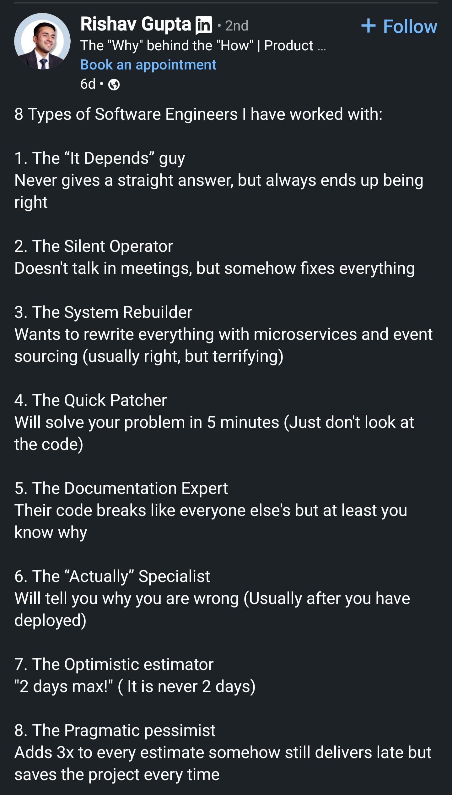 The Eight Horsemen Of Software Development