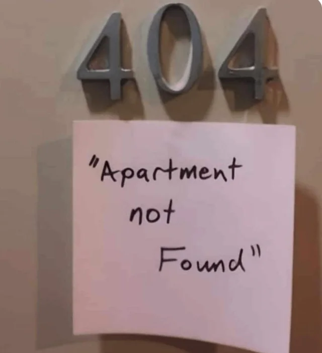 Apartment Not Found