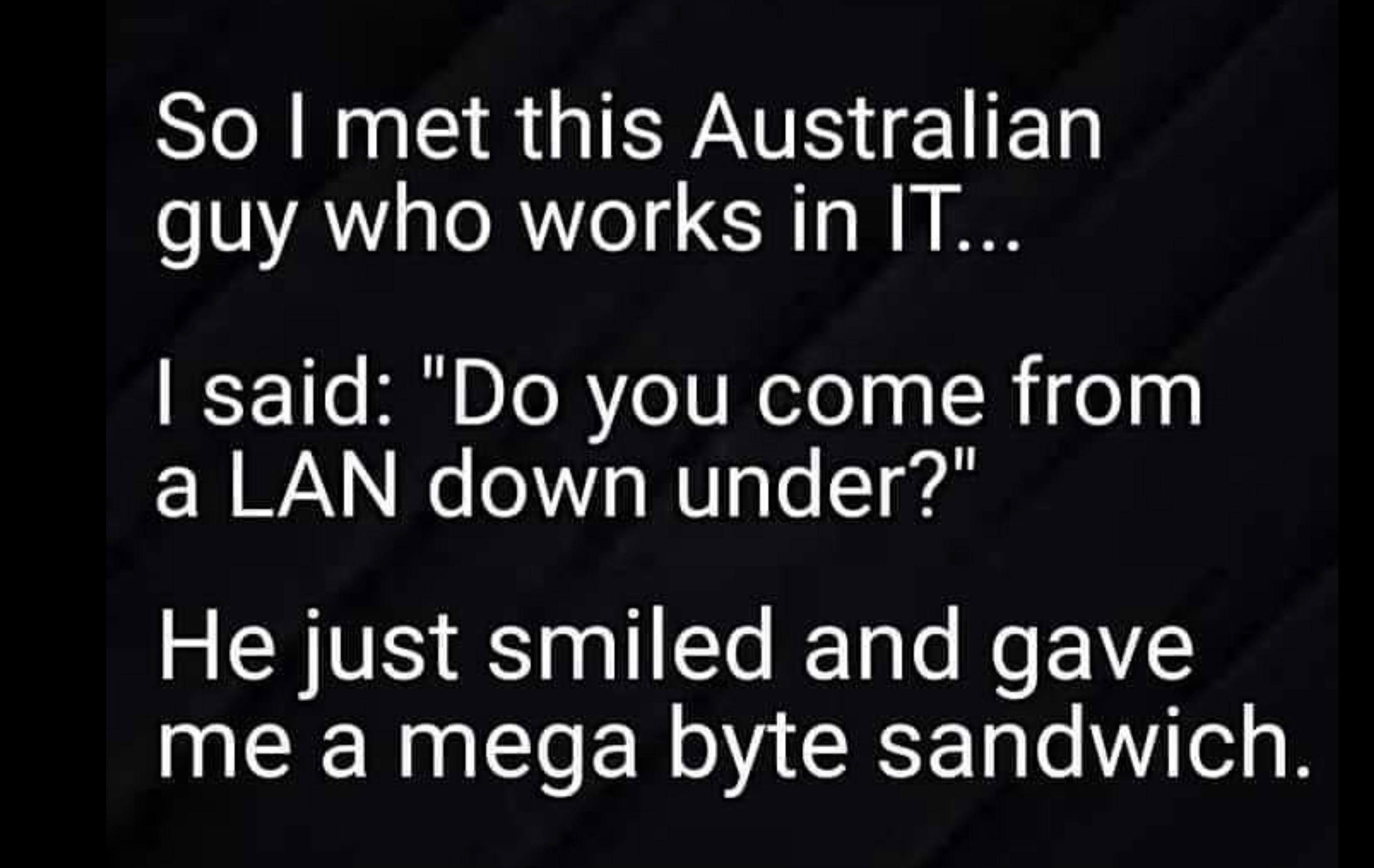 Lol From Aussie I Tdude