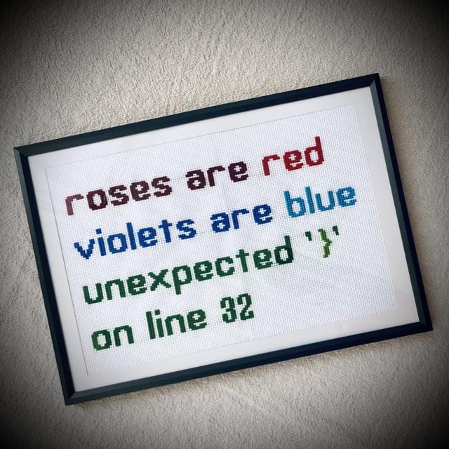 Roses Are Red, Syntax Errors Are True
