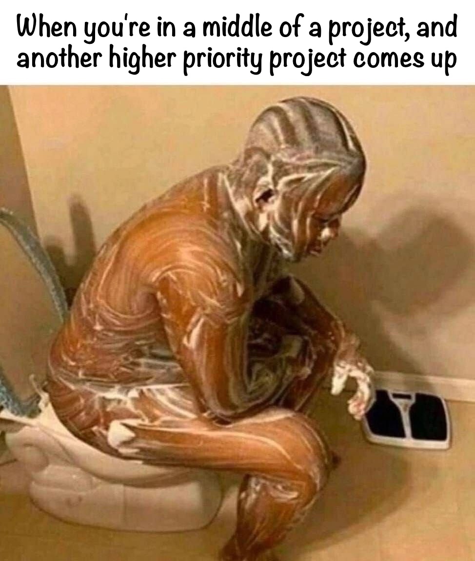 The Context Switching Shower Of Despair