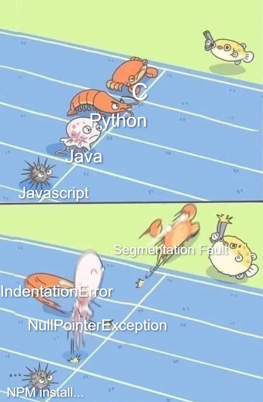 Let's Test Which Language Is Faster (At Failing)