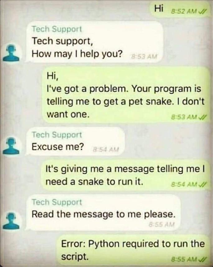 Please Help I Don't Want Snake