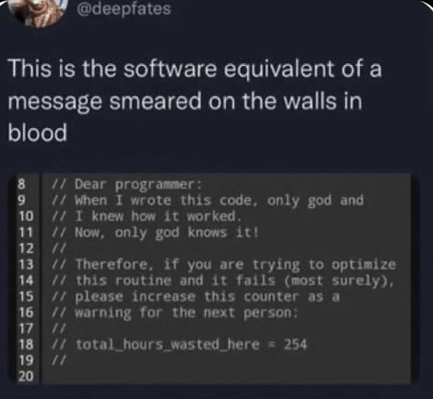 dearProgrammer | programmer-memes, software-memes, code-memes, program-memes, try-memes, warning-memes, IT-memes | ProgrammerHumor.io