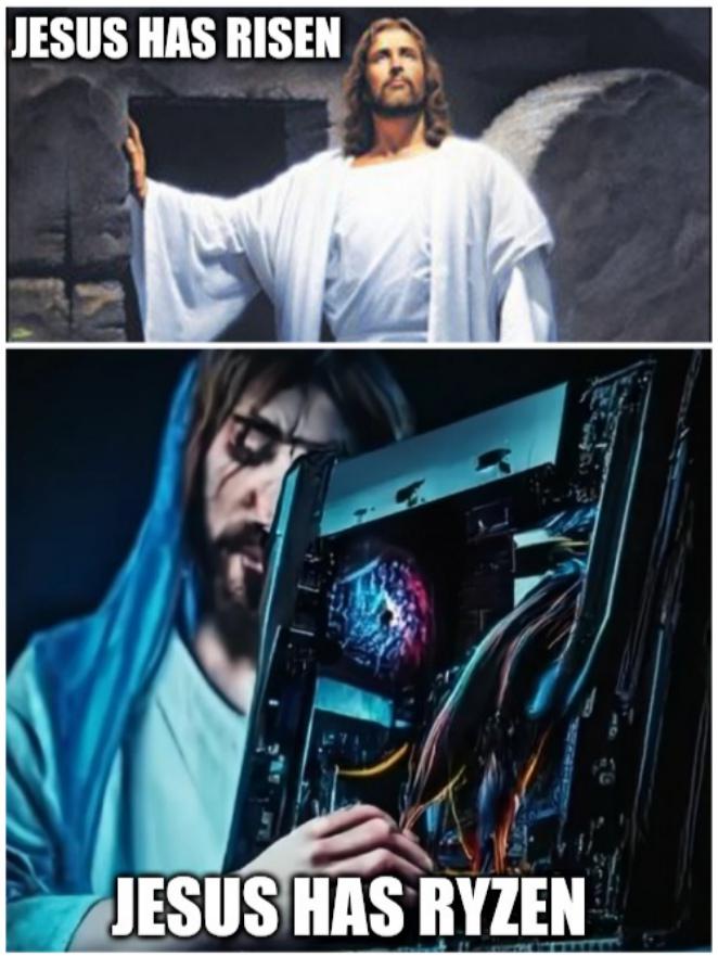 Jesus Has Ryzen: The Divine CPU Upgrade