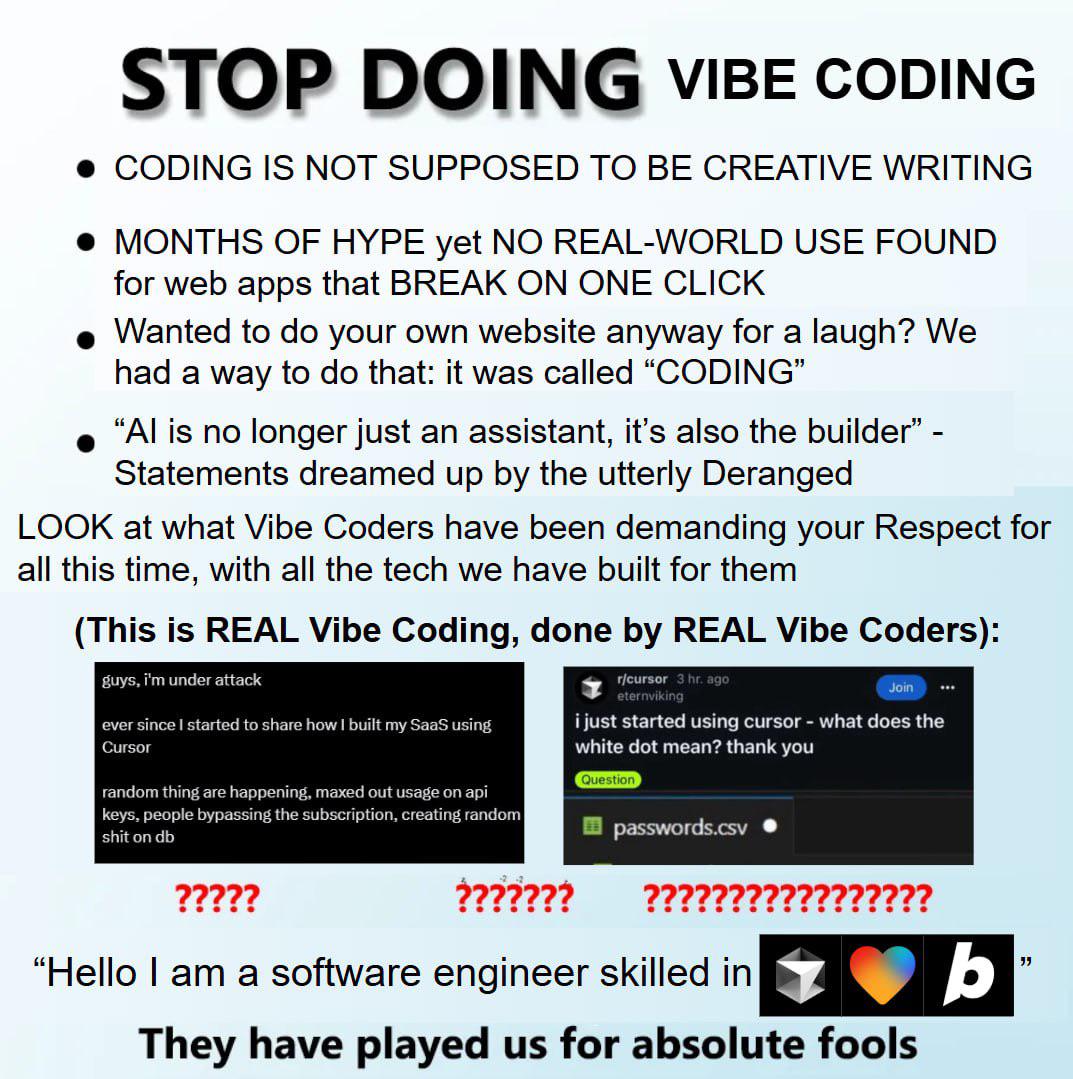 Stop Doing Vibe Coding