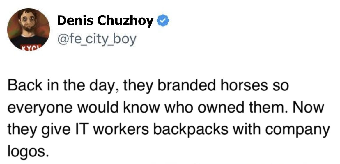 Corporate Branding: From Horses To Developers