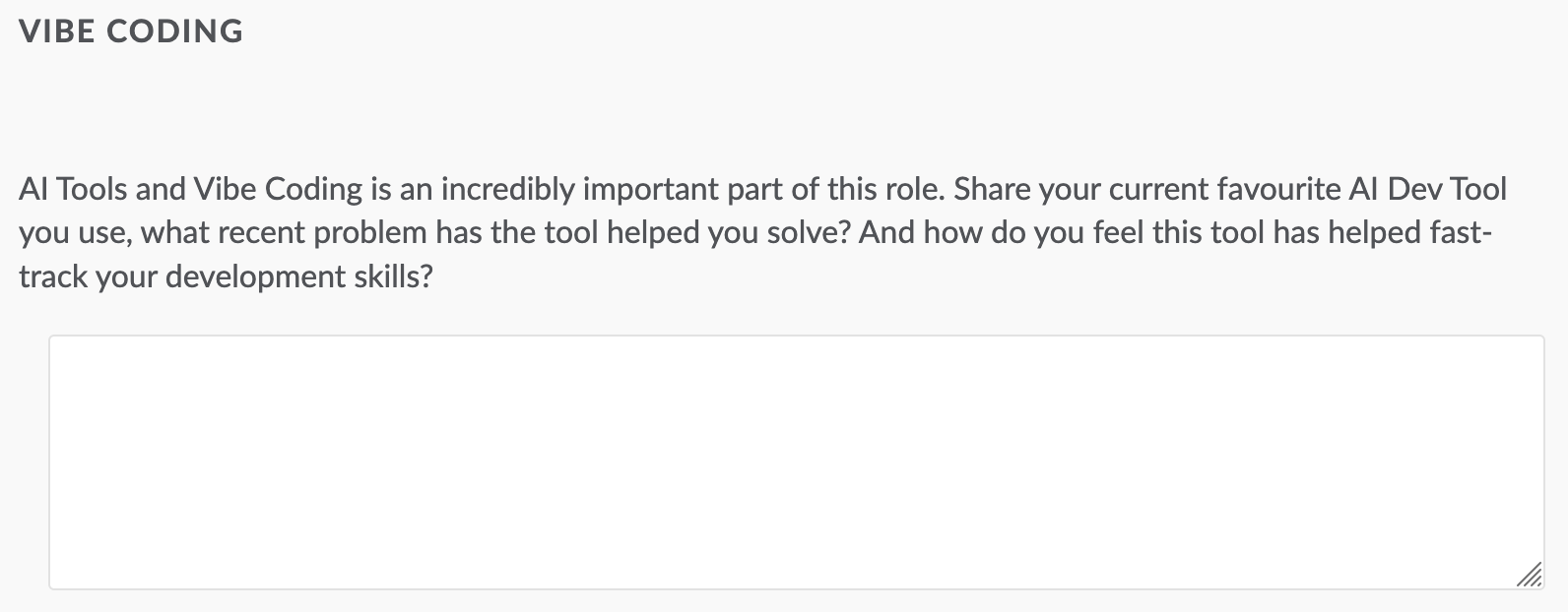 Question On My Job Application