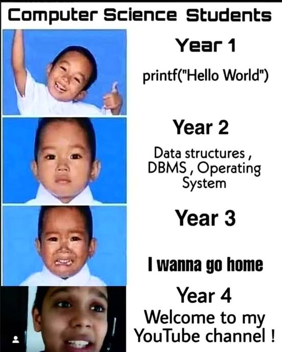 The Four Stages Of CS Student Evolution