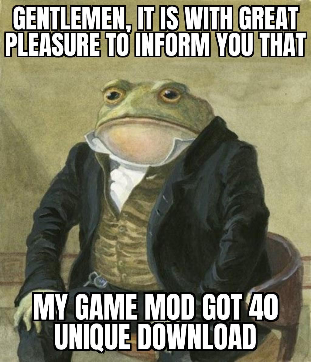 Thank You For The Forty Unique Downloads, Good Sirs