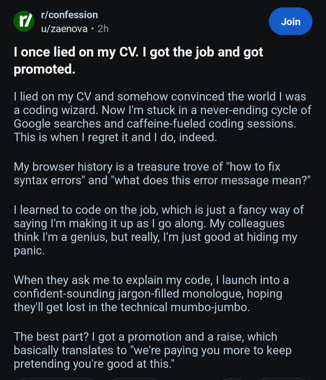 Didn't We All: The Ultimate Developer Confession