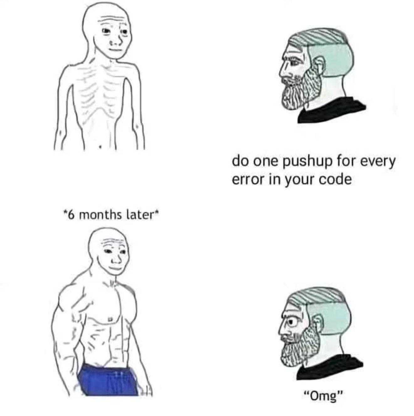 One Pushup Per Error: The Ultimate Developer Workout Plan
