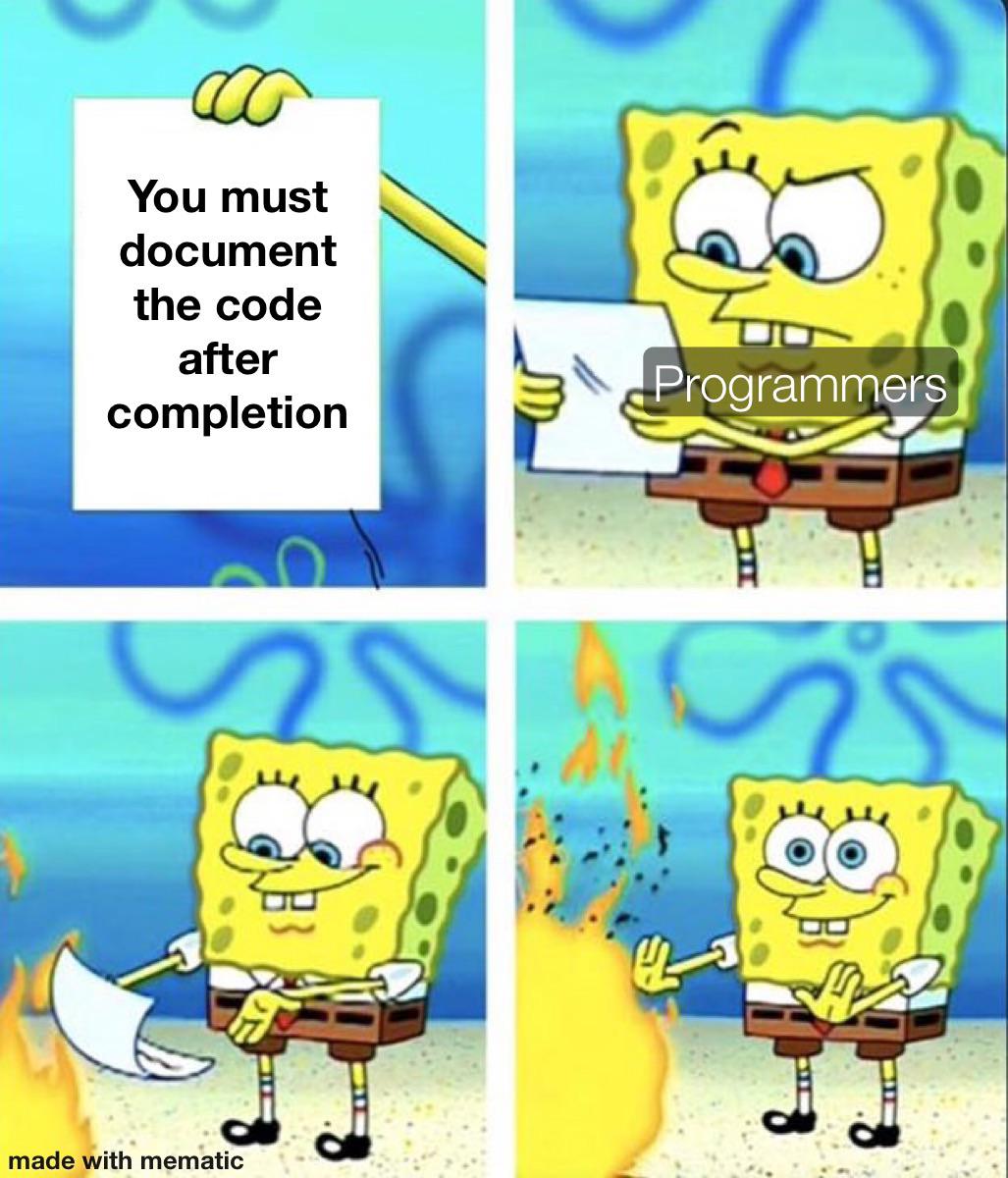 The Sacred Art Of Documentation Avoidance