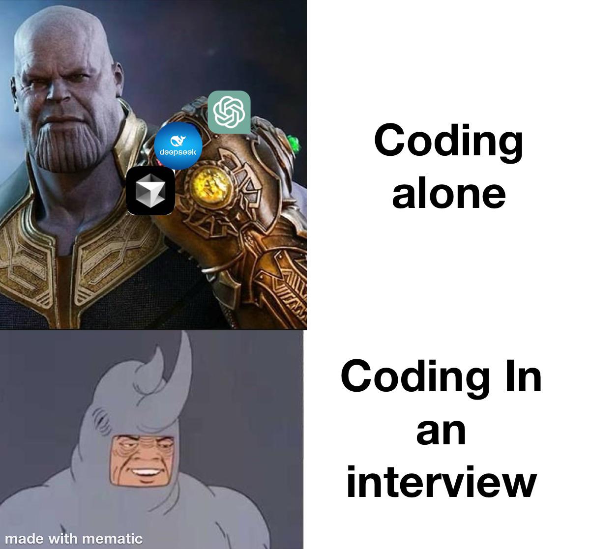 Coding Alone Vs Interview Nowadays