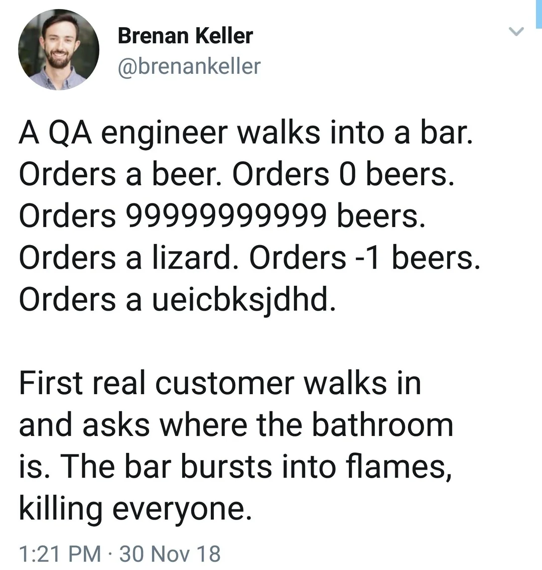 Hope Y'all Are Having A Very Null QA Day