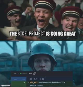 The Side Project Emotional Rollercoaster