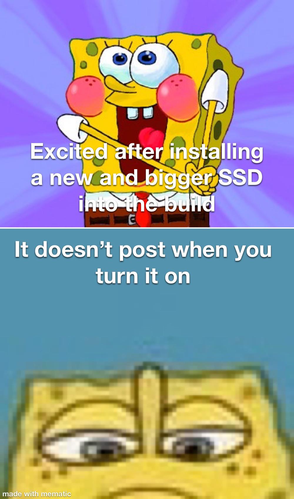 The SSD Upgrade Emotional Rollercoaster
