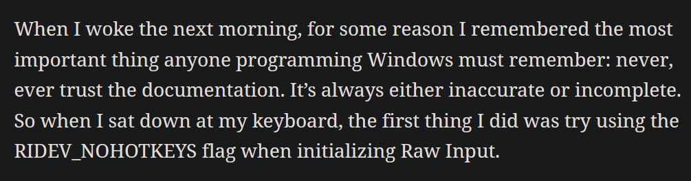 Never Trust The Windows API Docs!