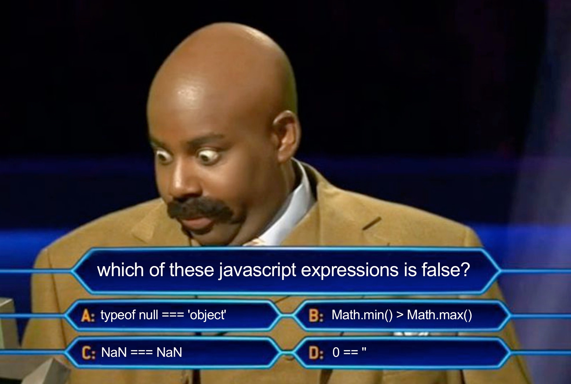 Which Of These Javascript Expressions Is False?